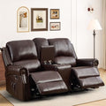 HAOMARKETS Faux Leather Power Loveseat Recliner Sofa by HAOMARKETS
