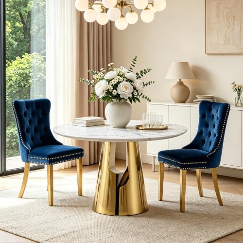 45” Round Dining Table Set For 2, Kitchen Table - Image 2