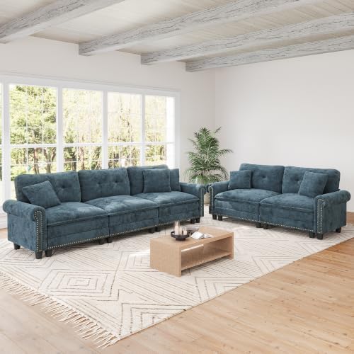 SUNSHINE VALLEY Modular Sectional Sofa Set Living Room 2-Piece Deep Seats by SUNSHINEVALLEY