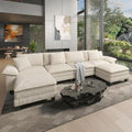 HERA'S HOUSE 158" Oversized Modular Sectional U Shaped Sofa, Corduroy Beige by HERASHOUSE