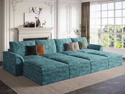 EASE MOOSE 147" Cloud Sofa Bed, Boneless Couches by EASEMOOSE