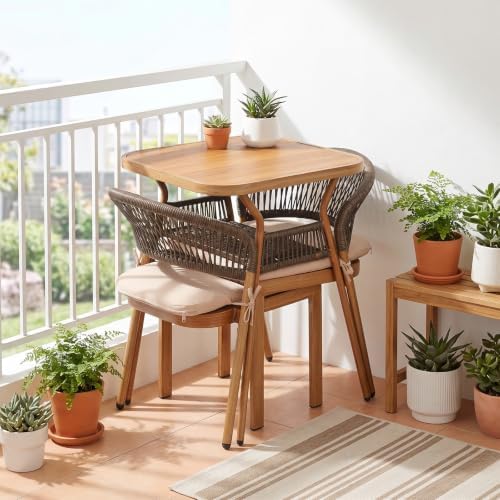 VINGLI 3 PCS Outdoor Bistro Set - Image 6