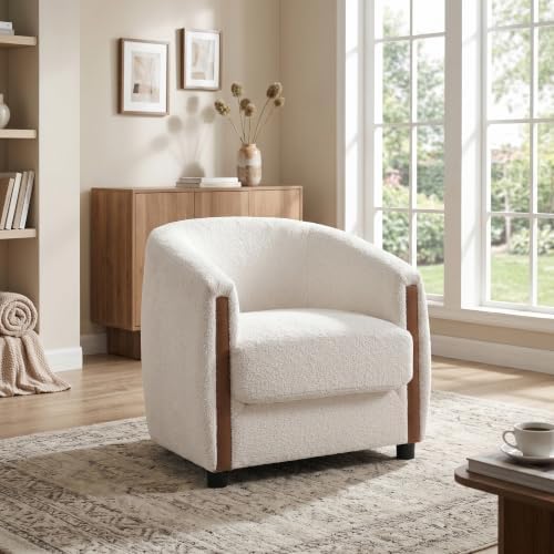Christopher Knight Home Gini Modern Accent Chair, Boucle Upholstered Curved by ChristopherKnightHome