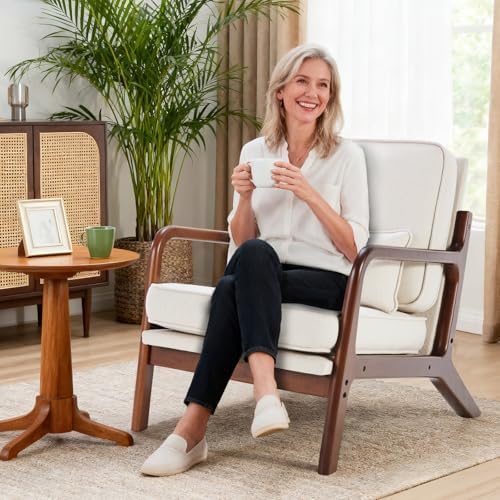 DUMOS Mid Century Accent Chairs Set of 2 - Image 3