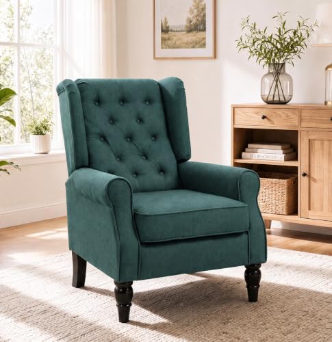 NicBex Tufted Wingback Accent Manual Single Lounge Recliner Chair by NicBex