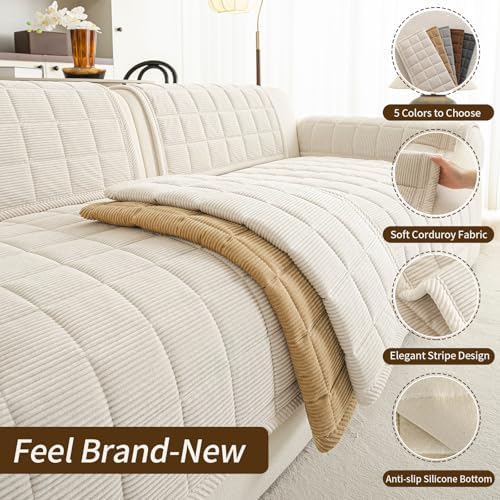 Couch Covers for Sectional Sofa, L Shaped Modular Couch Cover - Image 3