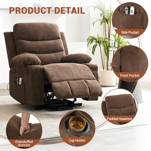 Garvee Oversized Power Lift Recliner Chair - Image 4
