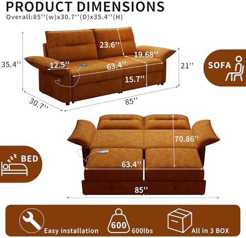 Queen Sleeper Sofa Bed - Image 2