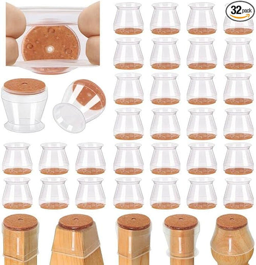 32 Pcs Chair Leg Floor Protectors by VIUME