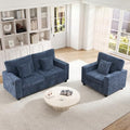 2 Seater Accent Couch with Chair Modern Chenille Sofa Set by MAHYIZYI-SimpleFashionable