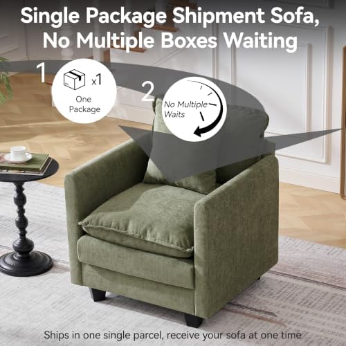 30'' Cloud Single Couch, Cloud Sofa - Image 5