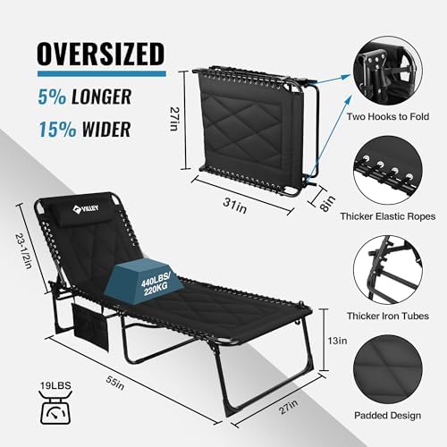 VILLEY Oversized Padded Chaise Lounge - Image 3