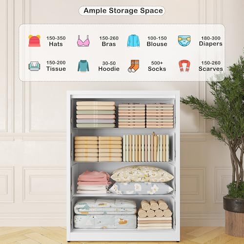 COFaR Metal Dresser for Bedroom, Dressers & Chests of Drawers for Nightstand - Image 4