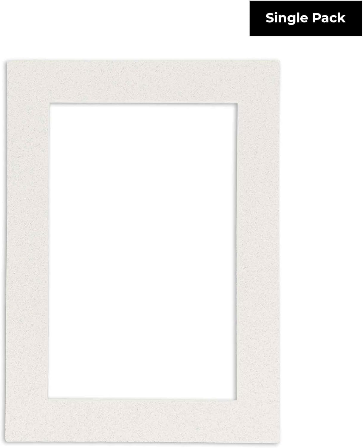 8.5x11 Mat Bevel Cut for 7x9 Photos - Acid Free Oyster Shell White Precut Matboard With Backing Board and Crystal Clear, Self Seal Photo Mat Bag - For Pictures, Photos, Framing - 4-ply Thickness