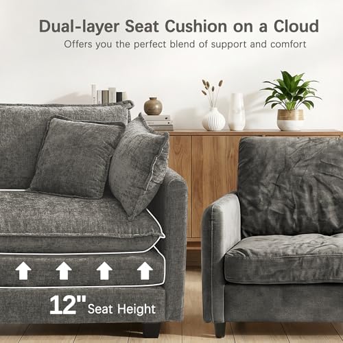 Modular Sectional Sofa 70" Oversized Cloud Couch - Image 3