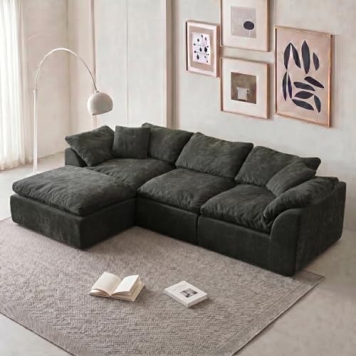 109" Boneless Cloud Couch Sectional by YEFLIXVRAU-HomeComfort