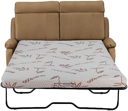 RecPro Charles 65" RV Hide-A-Bed Loveseat | Toffee - Image 3