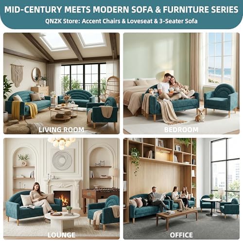 49" Small Loveseat Sofa for Small Spaces, Office Couch - Image 6