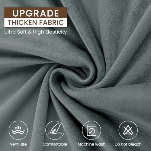 XINEAGE 4-Piece Velvet Oversize Sofa Cover, Couch Covers - Image 5