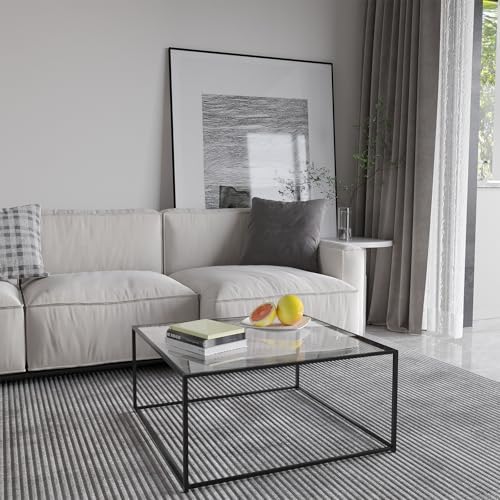 Glass Coffee Table Modern Center Table, Minimalist Coffee Table Sofa Side Tea - Image 7