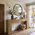 Tribesigns 63" Farmhouse Console Table, Wooden Couch Table Behind Sofa by Tribesigns