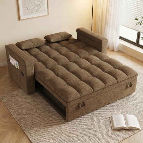 65'' Sleeper Sofa Pull Out Couches - Image 4