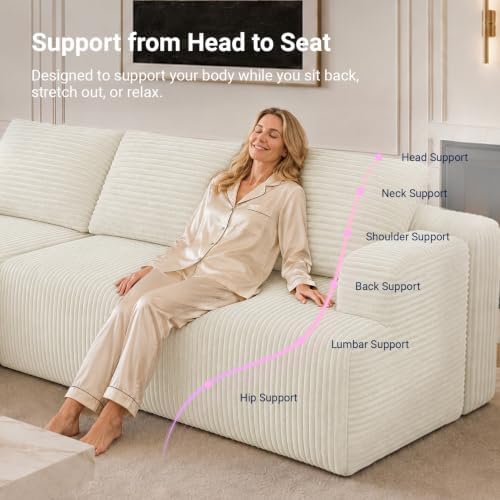 Avenco Modular Sectional Sofa, Boneless Couches - Image 5