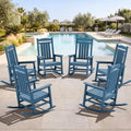 SERWALL Outdoor Rocking Chair Set of 6, Oversized Patio Rocking Chair by SERWALL
