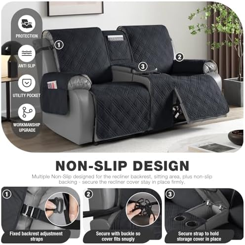 TAOCOCO Waterproof Loveseat Recliner Cover - Image 4