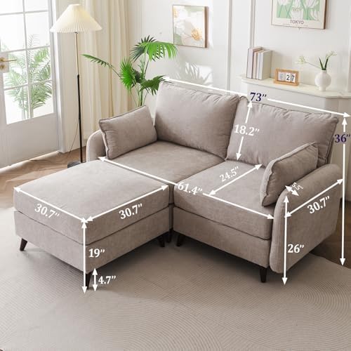 Rexulqo 73'' Modular Sectional Couch - Image 2