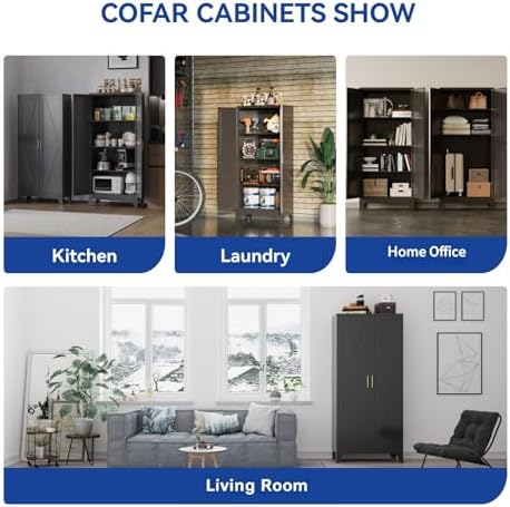 COFaR Metal Pantry Cabinet - Image 7