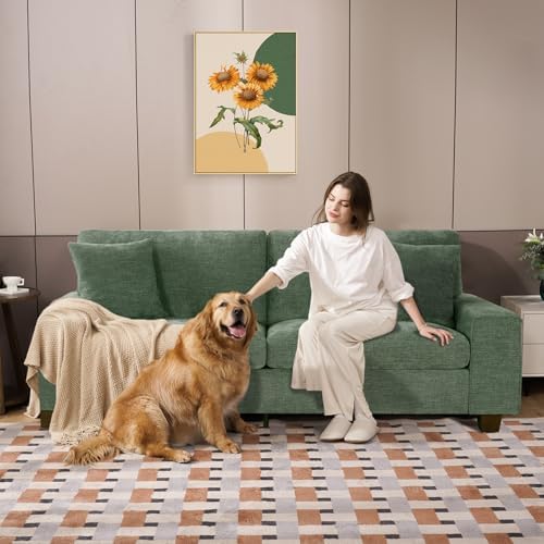 DOPEDIO 88.58" Chenille Loveseat Sofa, Modern Couch - Image 5