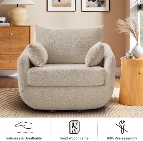 360° Swivel Accent Armchair, 39.3" Oversized - Image 3