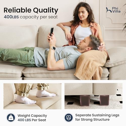 PHI VILLA 3-Piece Modular Sofa Set - Image 5