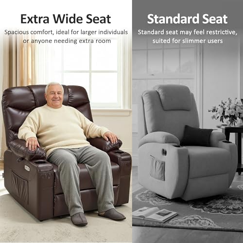 MCombo Power Lift Recliner Chair, Leather R7289 - Image 6