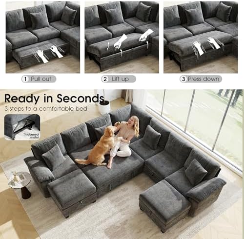 107.8" Oversized Modular Sectional Sofa - Image 6