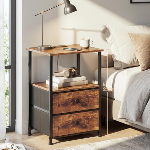 LOAKEKEL Nightstands Set of 2, Night Stand - Image 2