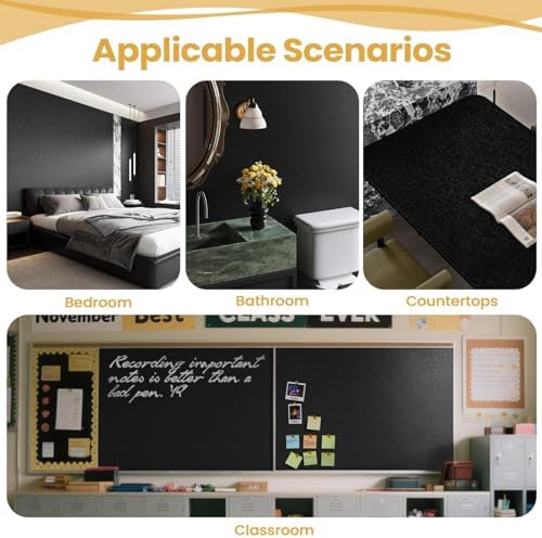 Black Silk Wallpaper Peel and Stick Embossed Self Adhesive Contact Paper - Image 5