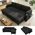 KCGKCG 93" L Shaped Sleeper Sofa Bed, Pull Out Sectional Couch by KCGKCG