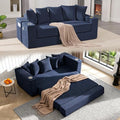 76" Convertible Sofa Bed, Corduroy Boneless Couch by Fasadi