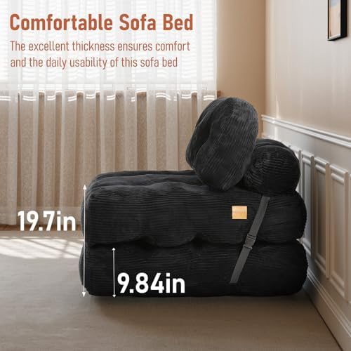 Folding Sofa Bed, Convertible Sleeper Chair - Image 6