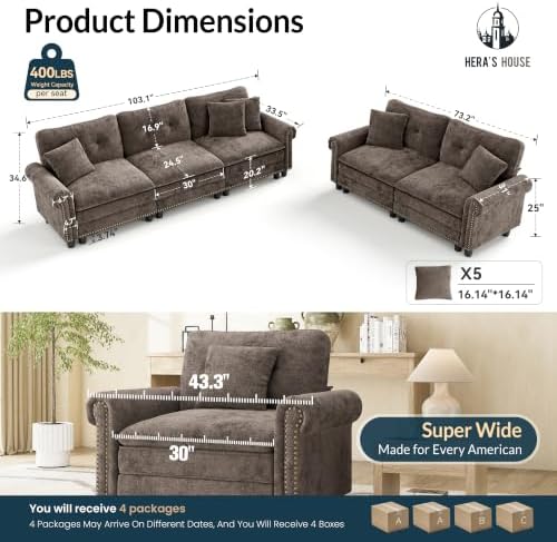 HERA'S HOUSE Modular Sectional Sofa Set - Image 2