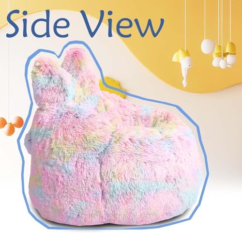 Fluffy Bean Bag Chair for Kids, - Image 6