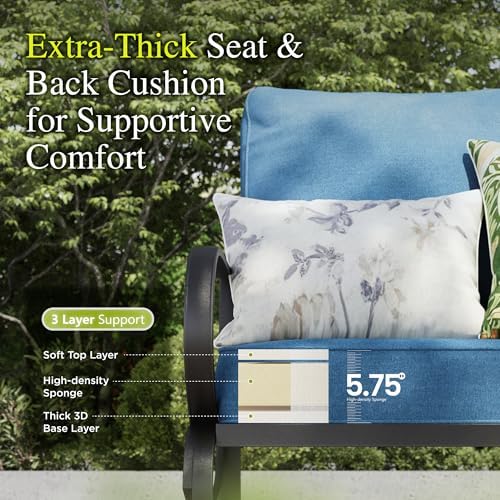 Sophia & William Metal Patio Furniture Set - Image 5