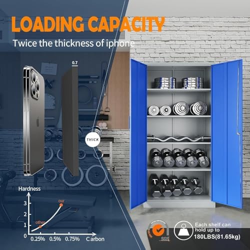 Yizosh Metal Garage Storage Cabinet - Image 5