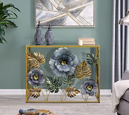 Lewahom Console Table, Vintage Art Sofa Table - Image 4