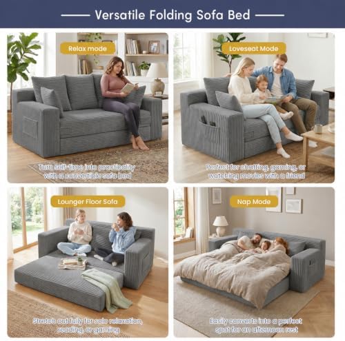 cidludto 3 Seater Boneless Couch - Image 5