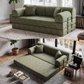 78.8" Convertible Sofa Bed, High Back Boneless Couch by NNQComfyHome