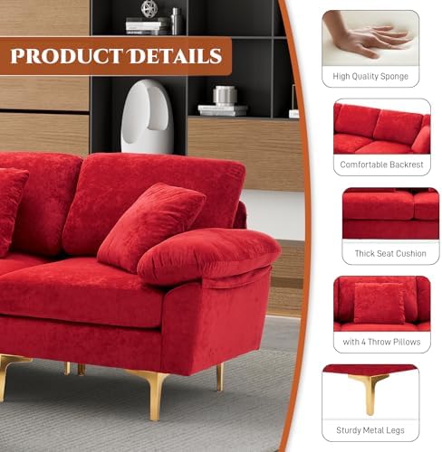 OUYESSIR 114" U-Shaped Modular Sectional Sofa - Image 6