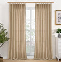 YoungsTex Toffee Linen Curtains 84 Inch Length by YoungsTex